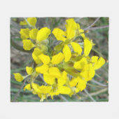 Couverture Polaire F14 Fleurs sauvages jaunes (Devant (Horizontal))