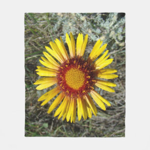 Couverture Polaire F1 Gaillardia fleur sauvage jaune