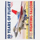COUVERTURE POLAIRE F-16 COMBATTRE FALCON - 50 ANS ! (Devant)