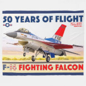 COUVERTURE POLAIRE F-16 COMBATTRE FALCON - 50 ANS ! (Devant (Horizontal))
