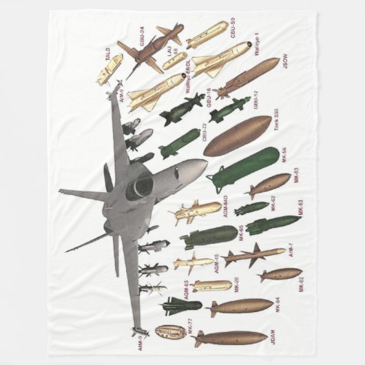 Couverture Polaire F-18 et c'est des ARMEMENTS (Devant)