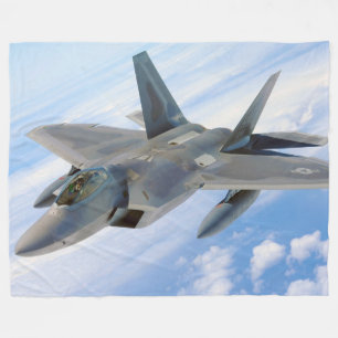 Couverture Polaire F-22 Raptor Military Jet