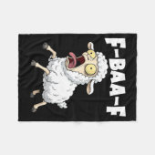 Couverture Polaire F-baa-f Meme – Funny Screaming Meme Graphic  (Devant (Horizontal))