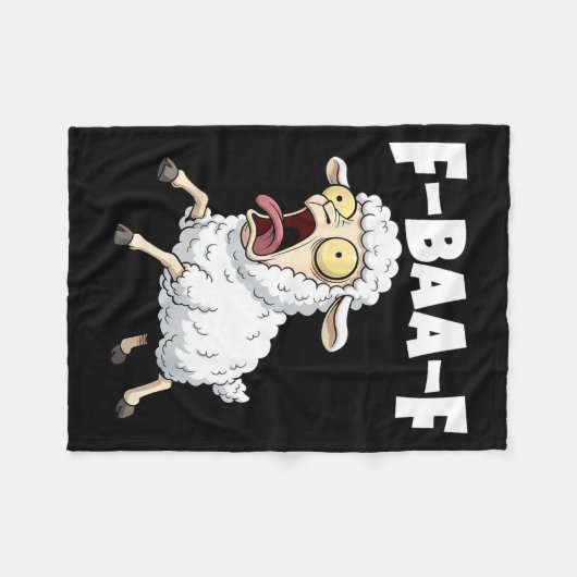 Couverture Polaire F-baa-f Meme – Funny Screaming Meme Graphic  (Devant (Horizontal))