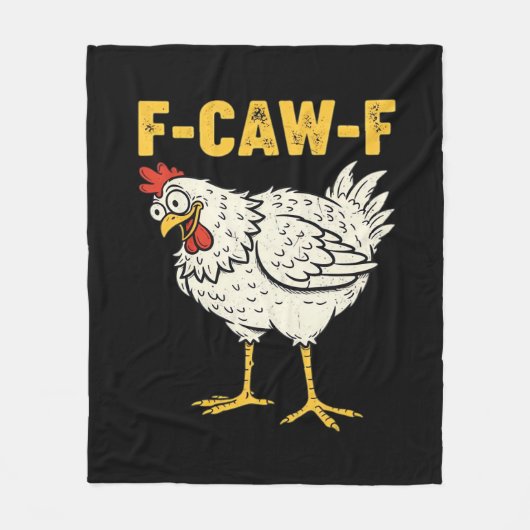Couverture Polaire F-Caw-F Chicken Classic Retro Cool (Devant)