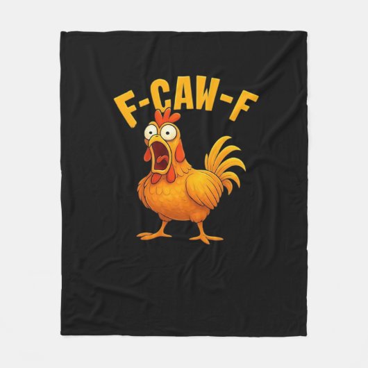 Couverture Polaire F-Caw-F-Chicken Essential Funny Quote (Devant)