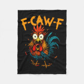 Couverture Polaire F-caw-f Chicken Fcawf Rooster Coffee Funny Office (Devant)