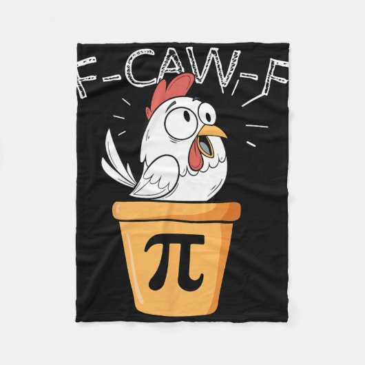 Couverture Polaire F-caw-f Chicken Pot Pi Day Funny Math Sarcastic Me (Devant)