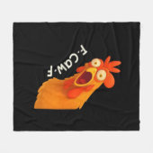 Couverture Polaire F-Caw-F Chicken Retro Classic (Devant (Horizontal))