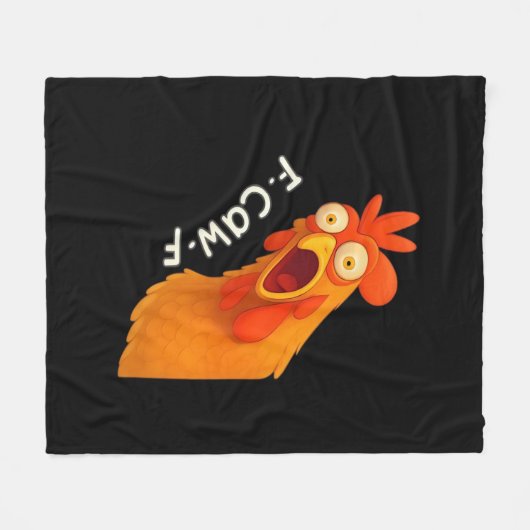 Couverture Polaire F-Caw-F Chicken Retro Classic (Devant (Horizontal))