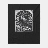 Couverture Polaire F-Caw-F Crow Aesthetic Casual (Devant)