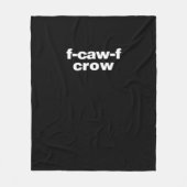 Couverture Polaire F-Caw-F Crow Funny Crow Retro Classic (Devant)