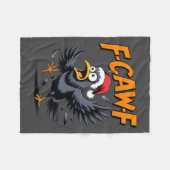 Couverture Polaire F-caw-f Crow Quote Meme - Funny Christmas Raven Hu (Devant (Horizontal))