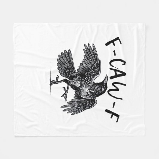 Couverture Polaire F Caw F Crow Retro Classic Style (Devant (Horizontal))