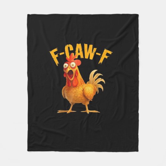 Couverture Polaire F-Caw-F Drôle Unique (Devant)