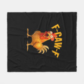 Couverture Polaire F-Caw-F Drôle Unique (Devant (Horizontal))