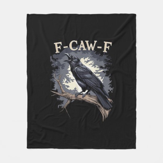Couverture Polaire F Caw F Funny Bird Crow Creative Casual Design (Devant)