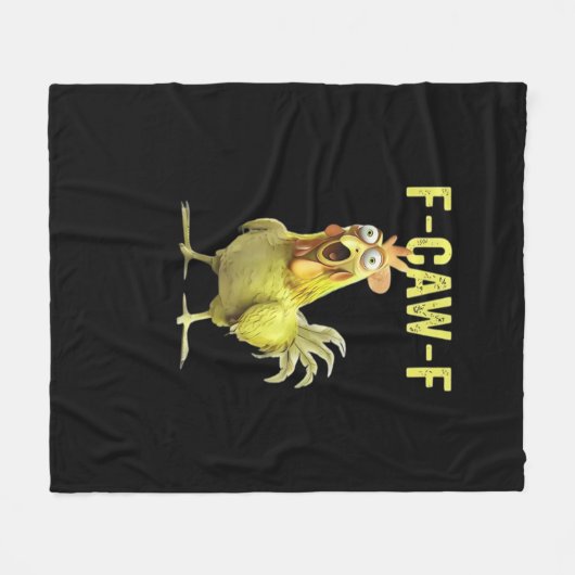 Couverture Polaire F-Caw-F Funny Chicken Classic Creative Casual (Devant (Horizontal))