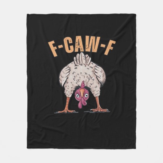 Couverture Polaire F Caw F Funny Chicken Classic Retro Cool Style (Devant)