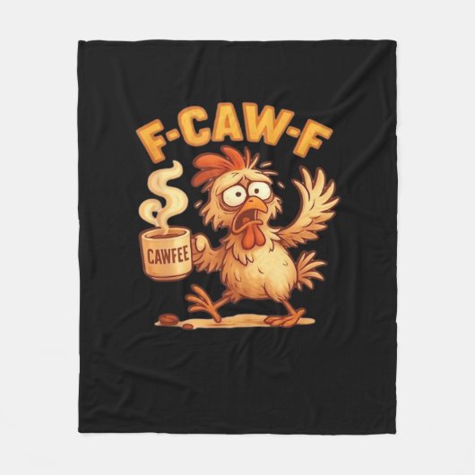 Couverture Polaire F Caw F Funny Chicken Classic Retro Graphic (Devant)
