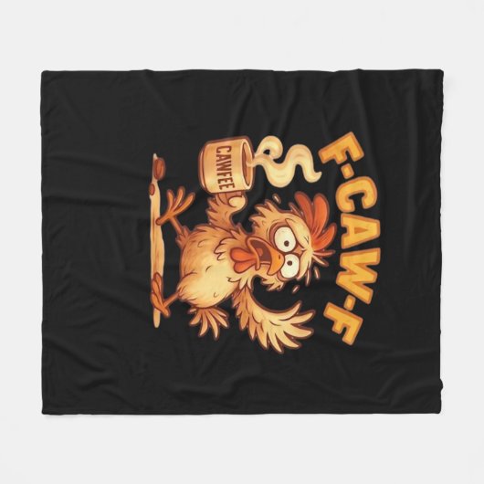 Couverture Polaire F Caw F Funny Chicken Classic Retro Graphic (Devant (Horizontal))
