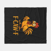 Couverture Polaire F-Caw-F Funny Chicken Humor Chicken Meme Chicken L (Devant (Horizontal))