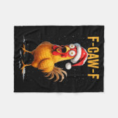 Couverture Polaire F-caw-f Funny Chicken Humor Meme Christmas Men Wom (Devant (Horizontal))