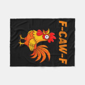 Couverture Polaire F-caw-f Funny Chicken Humor Quote Rooster Meme (Devant (Horizontal))