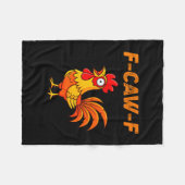 Couverture Polaire F-caw-f Funny Chicken Humor Quote Rooster Meme (Devant (Horizontal))
