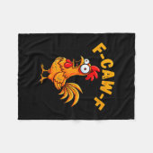 Couverture Polaire F-caw-f Funny Chicken Humor Quote Rooster Meme (Devant (Horizontal))