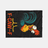 Couverture Polaire F-caw-f Funny Chicken Humor Quote Rooster Meme  (Devant (Horizontal))