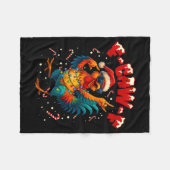 Couverture Polaire F-caw-f Funny Chicken Humor Rooster Meme Ugly Xmas (Devant (Horizontal))