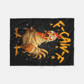 Couverture Polaire F-caw-f Funny Chicken Mummy Halloween Humor F-caw- (Devant (Horizontal))