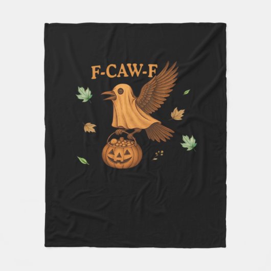 Couverture Polaire F-Caw-F Halloween Rétro Classique (Devant)