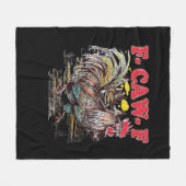 Couverture Polaire F-Caw-F Hei Hei Moana Rooster Classic Funny Graphi (Devant (Horizontal))