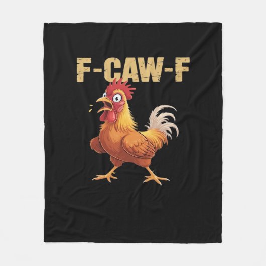 Couverture Polaire F-Caw-F Poulet Classique Style Basique (Devant)