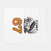 Couverture Polaire F-Caw-F Poulet Halloween Classique (Devant (Horizontal))