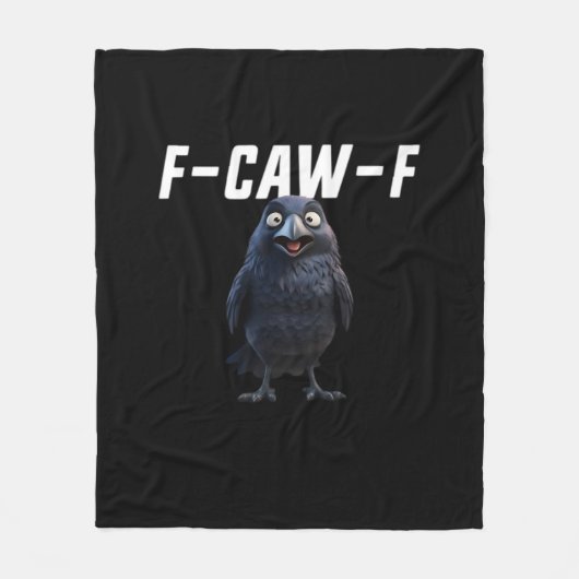 Couverture Polaire F Caw F Raven Funny Gear Creative Style (Devant)