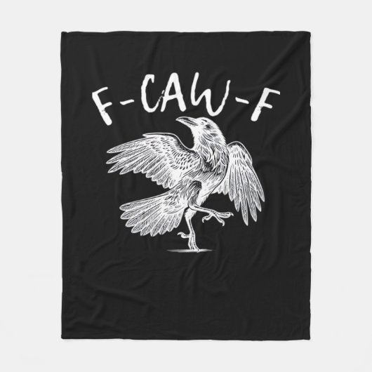 Couverture Polaire F-Caw-F Raven Retro Classique (Devant)