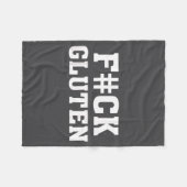 Couverture Polaire F#ck Gluten - For - Funny Gluten Quote Saying  (Devant (Horizontal))