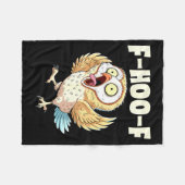 Couverture Polaire F-hoo-f Owl Meme – Funny Screaming Owl Bird Meme G (Devant (Horizontal))