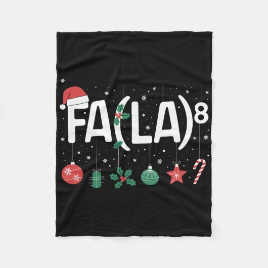 Couverture Polaire Fa (la)8 Drôle de Noël Santa Fa La Prof de Maths (Devant)