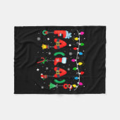 Couverture Polaire Fa (la) 8 Funny Christmas Lights Santa Fa La Math  (Devant (Horizontal))