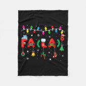 Couverture Polaire Fa (la) 8 Funny Christmas Lights Santa Fa La Math  (Devant)