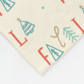 Couverture Polaire Fa La La Funny Noël Arbre Vacances (Coin)