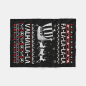 Couverture Polaire Fa La La Valhalla Viking Ship Christmas Xmas Ugly  (Devant (Horizontal))
