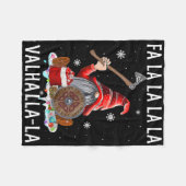 Couverture Polaire Fa La Valhalla Xmas Gnome Beard Viking Arme C (Devant (Horizontal))