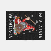 Couverture Polaire Fa La Valhalla Xmas Gnome Beard Viking Arme C (Devant (Horizontal))