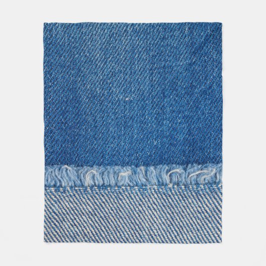 Couverture Polaire Fabric Blue Jeans Arrière - plan, texture Denim (Devant)