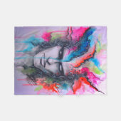 Couverture Polaire Face d'aquarelle (Devant (Horizontal))